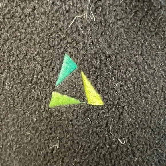 PATAGONIA Womens Md FLEECE ZIP UP BLACK LOGOS EMBROIDERED ON the glint summit - Picture 3 of 7